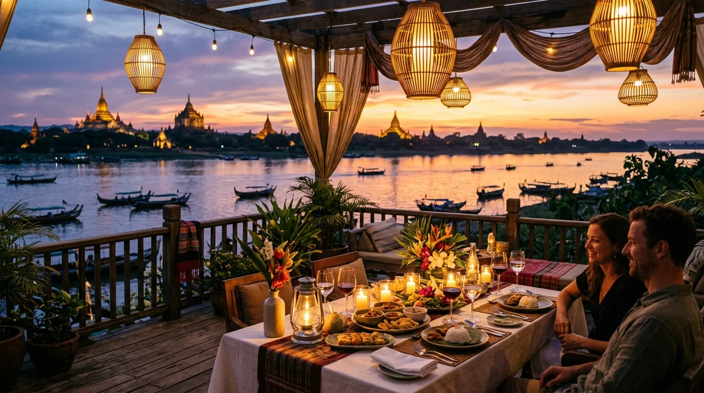 Candlelight by the River: Enchanting Dining Experiences in Bagan